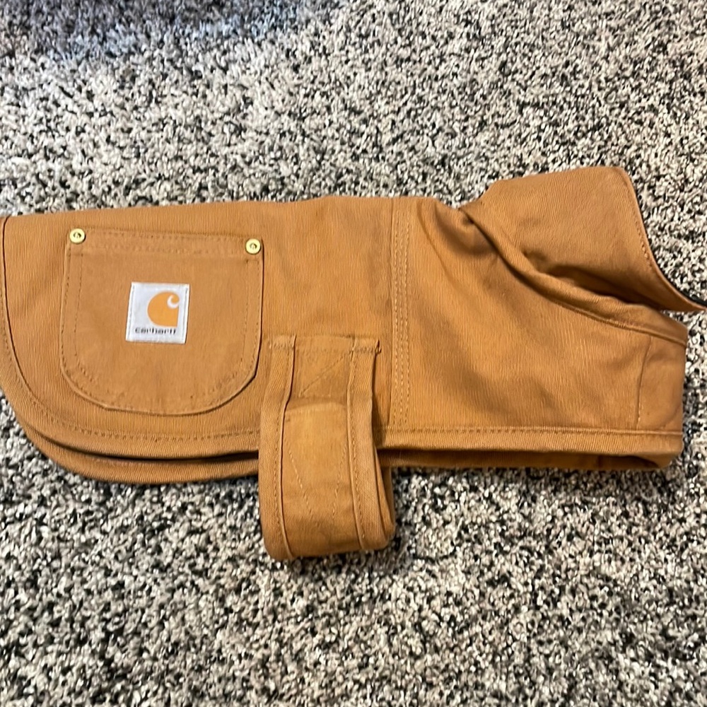 Small carhartt brown dog coat